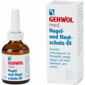 GEHWOL med Nagel-und Hautschutz-Öl - Eļļa lūstošu, bojātu kāju nagu un sausas ādas kopšanai, pretsēnīšu, mikoza nagiem, 50 ml