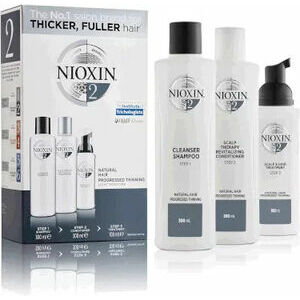 Nioxin SYS 2- System 2 delivers denser-looking hair while strenghtening against damage (150+150+40)