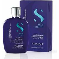 Alfaparf Milano Semi Di Lino Brunette Anti-Orange Low Shampoo - šampūns brūnu, kastaņu un tumšu toņu matiem, 250ml