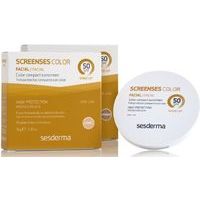 Sesderma Screenses Compact Colour Cream SPF50 - Солнцезащитное тональное средство SPF 50 (тон 01 Light), 10гр