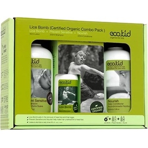 eco.kid lice bomb combo pack - komplekts pret utīm, 60ml/2*250ml