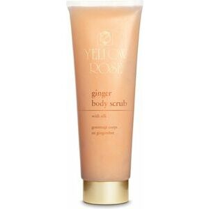 Yellow Rose Ginger Body Scrub - pretcelulīta ķermeņa skrubis ar 23K Zeltu un Zīda proteīniem, 250ml