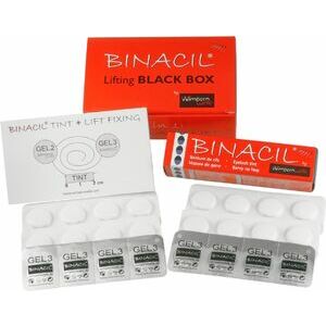BINACIL eyelash Lifting BOX black: 2 in 1 - Tint & LIFT FIXING for 24 treatment