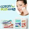 Cotton Plus Smake-Up Solution 2in1 Aloe - Sausās salvetes kosmētikas noņemšanai ar alvejas ekstraktu ()