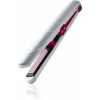 FLUARION Cordless Hair Styling 2-in-1, White - bezvadu matu taisnotājs un lokšķēres ar 3D elastīgām plāksnēm