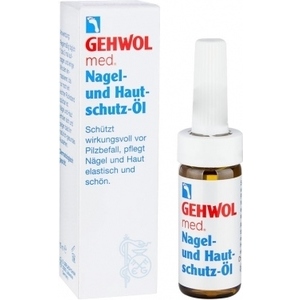 GEHWOL med Nagel-und Hautschutz-Öl - Eļļa lūstošu, bojātu kāju nagu un sausas ādas kopšanai, pretsēnīšu, mikoza nagiem 15 ml