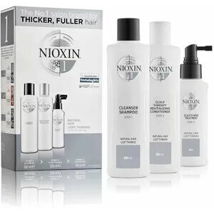 Nioxin SYS 1 Trialkit  -  System 1 amplifies hair texture while protecting against breakage (150+150+50)