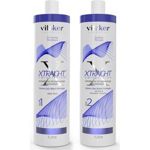 PROF. Vitaker London Xtraight Aminosystem состав для аминокислотного выпрямления и восстановления волос, 1000 мл + 1000 мл