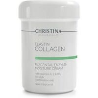 CHRISTINA Elastin Collagen Placental Enzyme Moisture Cream - mitrinošs krēms ar kolagēnu un elastīnu taukainai/kombinētai āda, 250ml