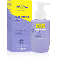 YELLOW PURE SILVER violetais pigments vēsi blondiem matu toņiem un sirmiem matiem, 100ml
