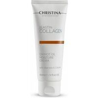 CHRISTINA Elastin Collagen Carrot Oil Moisture Cream - увлажняющий крем с каллогеном и эластином для сухой кожи, 60ml