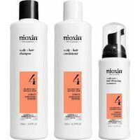 Nioxin SYS 4 Trialkit - Sistēma Nr. 4 - Sniedz apjomīgāka izskata matus, vienlaicīgi atjaunojot mitruma līmeni matos (150+150+40)