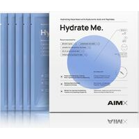 Box - AIMX Hydrate Me moisturizing face mask with peptides - mitrinoša sejas maska ar peptīdiem, 5 gab. x 25 ml
