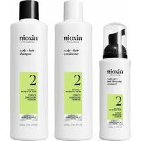 Nioxin SYS 2 - Sistēma Nr. 2 - Sniedz apjomīgāka izskata matus, vienlaicīgi nostiprinot matu struktūru (300+300+100)
