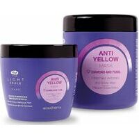 Lisap Light Scale Anti–Yellow Mask - Maska blondiem, balinātiem vai dabīgi sirmiem matiem (100ml / 500ml / 1000ml)