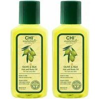 CHI OLIVE NATURALS hair and body oil set