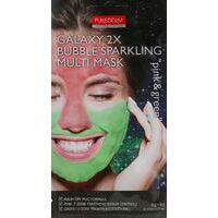 Purederm Galaxy 2x Bubble Sparkling Multi Mask Pink & Green, 1pc
