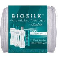 BioSilk Volumizing Therapy Travel Set - ceļojuma komplekts matu apjomam (3x67ml & 1x15g)