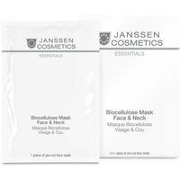 Janssen Biocellulose Mask Face&Neck - Биоцеллюлозная маска для лица и шеи, 5шт