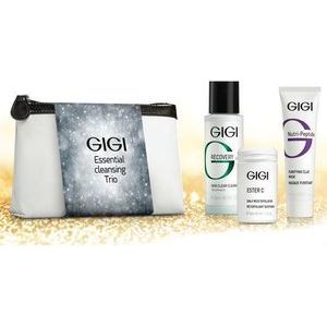 GIGI dāvanu komplekts TĪRA ĀDA- Essential Cleansing Trio - 3 produkta + somiņa
