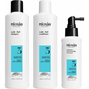 Nioxin TRIALKIT SYS 3 plāniem, smalkiem matiem - Nostiprina matu struktūru (150+150+50)