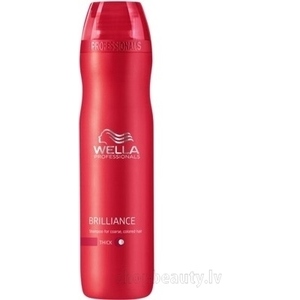 Wella Professionals Brilliance Coarse Shampoo - Šampūns krāsotiem, cietiem matiem, 250 ml